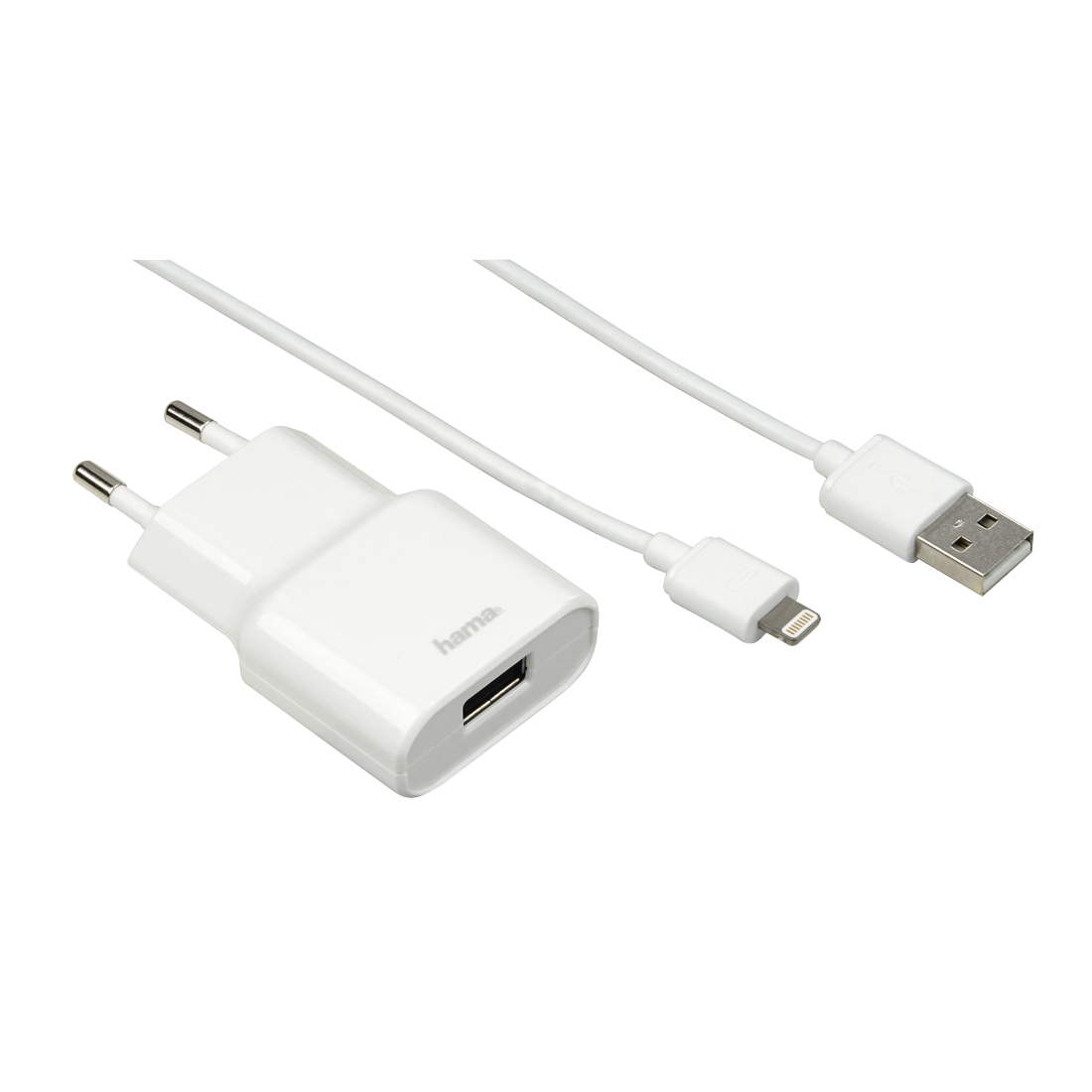 White Travel Charger PNG Transparent Image