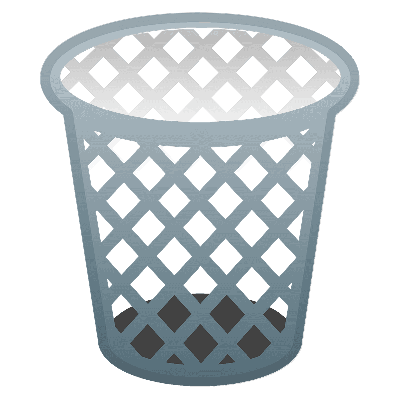 Wire Waste Basket PNG Background Image