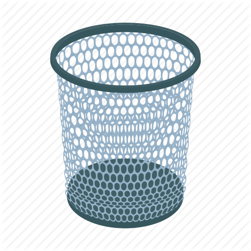 Wire Waste Basket PNG Free Download