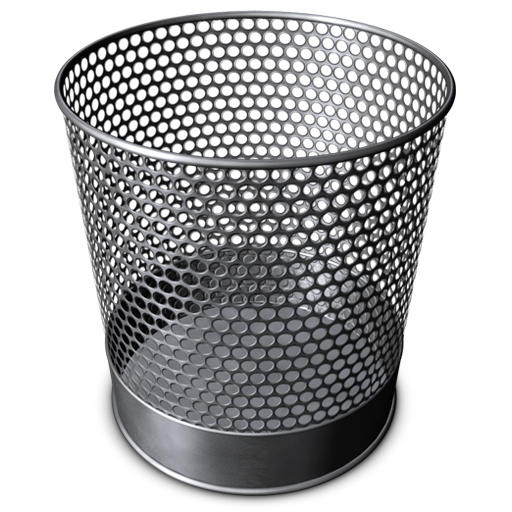 Wire Waste Basket PNG High-Quality Image