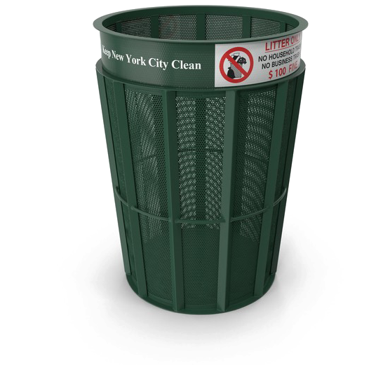 Wire Waste Basket PNG Image