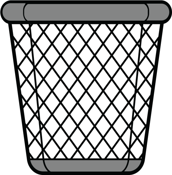 Wire Waste Basket PNG Photo